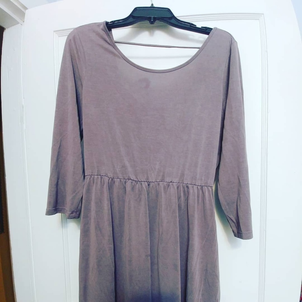 Gray/Purple Dress